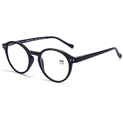 ZENOTTIC Lunettes de Lecture Anti Lumière Bleue pour Homme Femme PC Gaming Ordinateur Anti Reflets Rond Verres Lunettes Vue Loupe - Publicité ZENOTTIC Lunettes de Lecture Anti Lumière Bleue pour Homme Femme PC Gaming Ordinateur Anti Reflets Rond Verres Lunettes Vue Loupe - Publicité