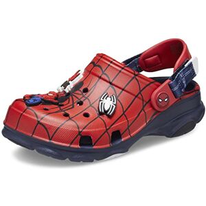 Crocs Sabots classiques unisexes Spider-Man All-Terrain pour enfants, bleu marine, 32/33 EU - Publicité