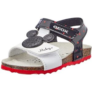 Geox Bébé Fille B Sandal Chalki Girl Sandales, White/Black, 24 EU - Publicité