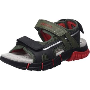 Geox Garçon J Dynomix Boy Sandal, Rouge Militaire, 27 EU - Publicité