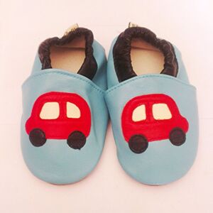 Inconnu Chaussons bébé en cuir de mouton doux (6-12 mois) - Publicité Inconnu Chaussons bébé en cuir de mouton doux (6-12 mois) - Publicité