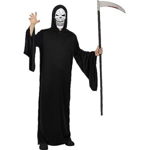 Funidelia Déguisement faucheuse terrifiante pour homme Déguisement pour Adultes et accessoires pour Halloween, carnaval et fêtes Taille unique Noir - Publicité Funidelia Déguisement faucheuse terrifiante pour homme Déguisement pour Adultes et accessoires pour Halloween, carnaval et fêtes Taille unique Noir - Publicité