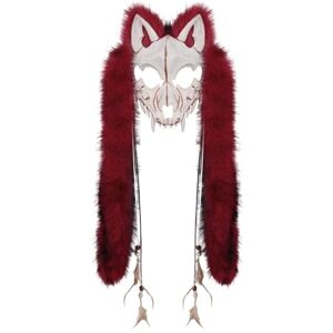 ZEPFJHE Animal Wolf Furry Vikeshes Foxes Masque Headwolfs Halloween Cosplay Costume Skull Masque Avec Fausse Fourrure Costume De Loup-garou - Publicité ZEPFJHE Animal Wolf Furry Vikeshes Foxes Masque Headwolfs Halloween Cosplay Costume Skull Masque Avec Fausse Fourrure Costume De Loup-garou - Publicité