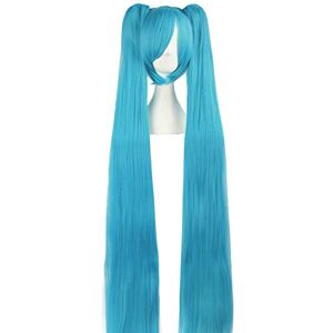 MapofBeauty - 48in Straight Cosplay Wig - Bleu - Wig - Publicité MapofBeauty - 48in Straight Cosplay Wig - Bleu - Wig - Publicité