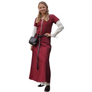 Battle-Merchant Robe médiévale cotehardie Ava Femme Manches Courtes/Encolure à Lacets/Coton Style Viking/pour Jeux de rôle Grandeur Nature/déguisement Bordeaux L - Publicité Battle-Merchant Robe médiévale cotehardie Ava Femme Manches Courtes/Encolure à Lacets/Coton Style Viking/pour Jeux de rôle Grandeur Nature/déguisement Bordeaux L - Publicité