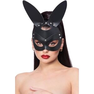 Smiffys Masque de lapin en simili cuir noir, avec boucle Halloween - Publicité Smiffys Masque de lapin en simili cuir noir, avec boucle Halloween - Publicité