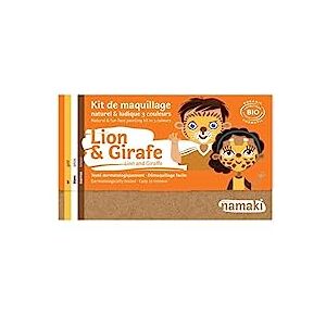 Namaki - Maquillage enfants Kit 3 Couleurs Lion & Girafe Bio & Vegan Or, Blanc, Noir - Publicité Namaki - Maquillage enfants Kit 3 Couleurs Lion & Girafe Bio & Vegan Or, Blanc, Noir - Publicité