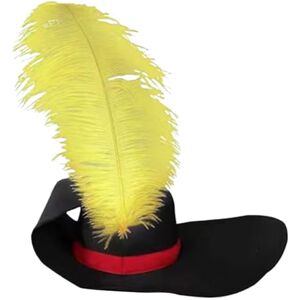 ZICHENXR Chapeau de Noël tendance noir chapeau de fête de Noël doux réglable unisexe festif vêtements festifs chapeau de célébration chapeau avec plumes jaunes - Publicité ZICHENXR Chapeau de Noël tendance noir chapeau de fête de Noël doux réglable unisexe festif vêtements festifs chapeau de célébration chapeau avec plumes jaunes - Publicité