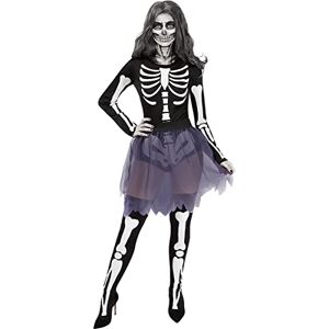 Funidelia Déguisement squelette pour femme Tête de mort, La Faucheuse, Horreur Déguisement pour Adultes et accessoires pour Halloween, carnaval et fêtes Taille M Noir - Publicité Funidelia Déguisement squelette pour femme Tête de mort, La Faucheuse, Horreur Déguisement pour Adultes et accessoires pour Halloween, carnaval et fêtes Taille M Noir - Publicité