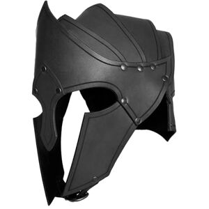 Suammiitstrieadea Casque de cosplay médiéval durable pour Noël, vacances, spectacles, noir - Publicité Suammiitstrieadea Casque de cosplay médiéval durable pour Noël, vacances, spectacles, noir - Publicité
