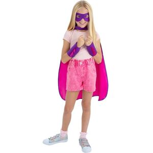 Smiffys 99760SM Kit de Déguisement Super-Héros Rose - Publicité Smiffys 99760SM Kit de Déguisement Super-Héros Rose - Publicité