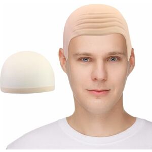 JRSHIRLEYLTD Bonnet chauve en latex, perruque épaisse pour la peau de crâne, robe fantaisie, cosplay, accessoire de costume pour Halloween, enfants et adultes, avec 1 filet à cheveux en forme de chaussette - Publicité JRSHIRLEYLTD Bonnet chauve en latex, perruque épaisse pour la peau de crâne, robe fantaisie, cosplay, accessoire de costume pour Halloween, enfants et adultes, avec 1 filet à cheveux en forme de chaussette - Publicité