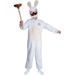 P'tit Clown Costume Lapins Crétins™ Enfant Raving Rabbids Suit Déguisement Licence Officielle Combinaison, Masque en Carton Carnaval, Anniversaire, Fêtes à Thèmes Blanc (7-9 ans) - Publicité P'tit Clown Costume Lapins Crétins™ Enfant Raving Rabbids Suit Déguisement Licence Officielle Combinaison, Masque en Carton Carnaval, Anniversaire, Fêtes à Thèmes Blanc (7-9 ans) - Publicité