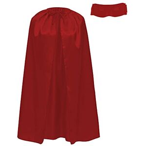 Carnavalife Lot de 2 capes de super-héros et masque pour les yeux pour adultes, capes de super-héros de 140 cm de long pour costume de carnaval de Superman (rouge) - Publicité Carnavalife Lot de 2 capes de super-héros et masque pour les yeux pour adultes, capes de super-héros de 140 cm de long pour costume de carnaval de Superman (rouge) - Publicité