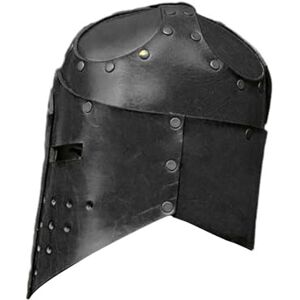KieTeiiK Templiers en cuir Casque de chevalier médiéval Costumes médiévaux pour Halloween, cosplay, templiers médiévaux, croisés, chevaliers - Publicité KieTeiiK Templiers en cuir Casque de chevalier médiéval Costumes médiévaux pour Halloween, cosplay, templiers médiévaux, croisés, chevaliers - Publicité