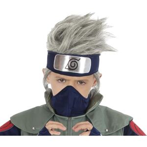 Chaks Perruque Kakashi Hatake pour garçons, accessoire officiel du costume Naruto, gris argenté, cosplay anime, carnaval et Comic Con - Publicité Chaks Perruque Kakashi Hatake pour garçons, accessoire officiel du costume Naruto, gris argenté, cosplay anime, carnaval et Comic Con - Publicité