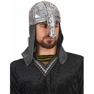 DEGUISE TOI Casque chevalier guerrier souple adulte Casque Taille Unique Argenté/gris Accessoires pour déguisement 100% Polyester - Carnaval - Publicité DEGUISE TOI Casque chevalier guerrier souple adulte Casque Taille Unique Argenté/gris Accessoires pour déguisement 100% Polyester - Carnaval - Publicité