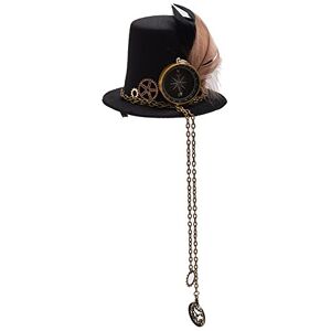 BLESSUME Mini Chapeau Steampunk Pince à Cheveux Gothique pour Femmes Accessoires Cosplay 1pc (E) - Publicité BLESSUME Mini Chapeau Steampunk Pince à Cheveux Gothique pour Femmes Accessoires Cosplay 1pc (E) - Publicité