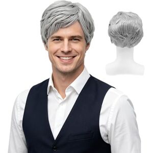 XNIVUIS Perruques Homme Perruques de Grand-père, Fête Cosplay, Professeur Accessoires pour Halloween, Carnaval, Fête Cosplay (C) - Publicité XNIVUIS Perruques Homme Perruques de Grand-père, Fête Cosplay, Professeur Accessoires pour Halloween, Carnaval, Fête Cosplay (C) - Publicité