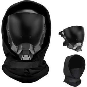 YBJMSFA Masque De Casque Cyberpunk, Masque Futuriste Techwear, Masque Halloween Barafara avec lentilles Antibuée Amovibles - Publicité YBJMSFA Masque De Casque Cyberpunk, Masque Futuriste Techwear, Masque Halloween Barafara avec lentilles Antibuée Amovibles - Publicité