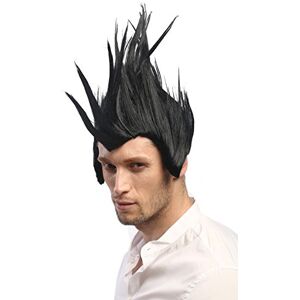 WIG ME UP 2625-P103 Perruque Hommes Femmes Carnaval Cosplay Rockabilly Punk Mohawk Pattes Sauvage Noir - Publicité WIG ME UP 2625-P103 Perruque Hommes Femmes Carnaval Cosplay Rockabilly Punk Mohawk Pattes Sauvage Noir - Publicité