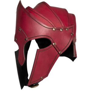 Suammiitstrieadea Casque de cosplay médiéval durable pour Noël, vacances, spectacles, rouge - Publicité Suammiitstrieadea Casque de cosplay médiéval durable pour Noël, vacances, spectacles, rouge - Publicité