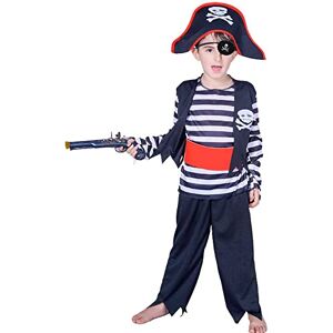 skyllc Accessoires de pirate pour enfants,ensemble de déguisement d'accessoires de costume de pirate avec chapeau,cache-œil, M:115-130cm - Publicité