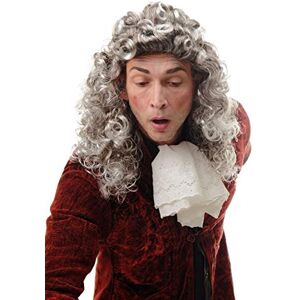 WIG ME UP AD-002-P4T309 Perruque Hommes Femmes Carnaval Brun Gris Gris Argent Mullet Mullet bouclés Noble Baroque Juge Seigneur - Publicité WIG ME UP AD-002-P4T309 Perruque Hommes Femmes Carnaval Brun Gris Gris Argent Mullet Mullet bouclés Noble Baroque Juge Seigneur - Publicité
