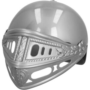 Boland 44033 Casque de chevalier pour enfants, gris, avec visière rabattable, plastique, casque de chevalier, carnaval, Halloween, fête costumée, déguisement, théâtre - Publicité Boland 44033 Casque de chevalier pour enfants, gris, avec visière rabattable, plastique, casque de chevalier, carnaval, Halloween, fête costumée, déguisement, théâtre - Publicité