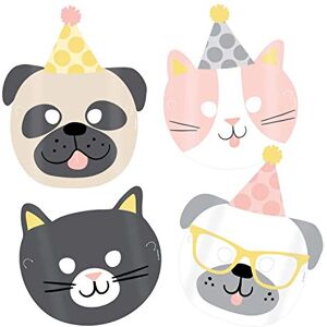 amscan 9906551 – Masques Hello Pets, 8 pièces, 16,7 x 23,2 cm, Papier - Publicité amscan 9906551 – Masques Hello Pets, 8 pièces, 16,7 x 23,2 cm, Papier - Publicité