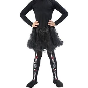 Smiffys Day of the Dead Tights, Child, Black, Age 6-12 - Publicité