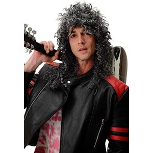 WIG ME UP BW563-P103MPC309 Perruque Carnival Hommes Femmes Unisexe, Noir Gris mouchetée, bouclés, Sauvage, Longue crinière Hard Rock Heavy Metal 55 cm - Publicité WIG ME UP BW563-P103MPC309 Perruque Carnival Hommes Femmes Unisexe, Noir Gris mouchetée, bouclés, Sauvage, Longue crinière Hard Rock Heavy Metal 55 cm - Publicité