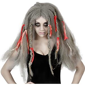 Atosa perruque argentée longue rasta halloween - Publicité Atosa perruque argentée longue rasta halloween - Publicité