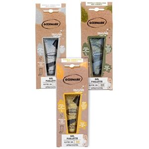 Goodmark 02080518 Gel pailleté multicolore 1 pièce 28 ml Tube Multicolore Paillettes Sur carte blister Maquillage Peau Cheveux Maquillage Carnaval Halloween théâtre Scène - Publicité Goodmark 02080518 Gel pailleté multicolore 1 pièce 28 ml Tube Multicolore Paillettes Sur carte blister Maquillage Peau Cheveux Maquillage Carnaval Halloween théâtre Scène - Publicité