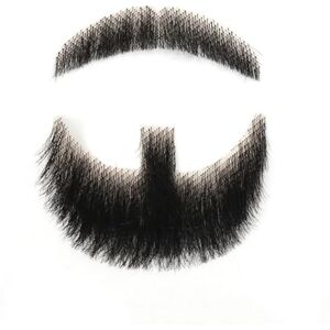 LesafeV Colle dentelle barbe faite à la main vrais moustache fausse barbe pour gentlemen sans couture Fausse barbe HX05 - Publicité LesafeV Colle dentelle barbe faite à la main vrais moustache fausse barbe pour gentlemen sans couture Fausse barbe HX05 - Publicité