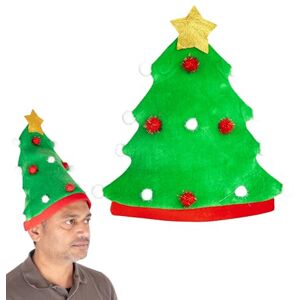 SHATCHI Chapeau de sapin de Noël – Chapeau de Noël fantaisie pour adultes et enfants – Accessoires amusants pour déguisement de Noël et bureau - Publicité SHATCHI Chapeau de sapin de Noël – Chapeau de Noël fantaisie pour adultes et enfants – Accessoires amusants pour déguisement de Noël et bureau - Publicité