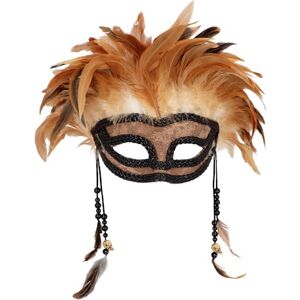 Boland Demi-masque vaudou, masque d'horreur pour déguisements, Halloween et Carnaval, chaman, thaumaturge - Publicité Boland Demi-masque vaudou, masque d'horreur pour déguisements, Halloween et Carnaval, chaman, thaumaturge - Publicité