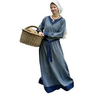 Battle-Merchant Robe médiévale Jona pour Femme Manches Longues/Ceinture Coton pour Jeux de rôle Grandeur Nature/Style Viking/déguisement Gris-Bleu/Gris XXL - Publicité Battle-Merchant Robe médiévale Jona pour Femme Manches Longues/Ceinture Coton pour Jeux de rôle Grandeur Nature/Style Viking/déguisement Gris-Bleu/Gris XXL - Publicité