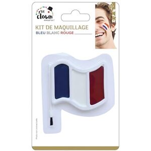 P'tit Clown 22387 Kit Maquillage Bleu Blanc Rouge Parfait pour Supporter la France Lors des Célébrations et Événements Sportifs Facile à Utiliser - Publicité P'tit Clown 22387 Kit Maquillage Bleu Blanc Rouge Parfait pour Supporter la France Lors des Célébrations et Événements Sportifs Facile à Utiliser - Publicité