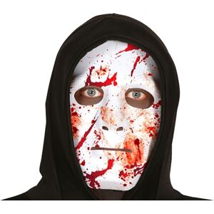 FIESTAS GUIRCA Masque Ensanglanté en PVC (Taille Unique) Accessoire de Costume pour Halloween et Fêtes d'Horreur Idéal pour Fantômes et Tueurs Unisexe Blanc et Rouge - Publicité FIESTAS GUIRCA Masque Ensanglanté en PVC (Taille Unique) Accessoire de Costume pour Halloween et Fêtes d'Horreur Idéal pour Fantômes et Tueurs Unisexe Blanc et Rouge - Publicité