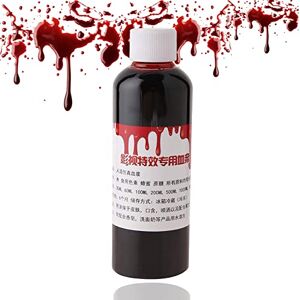 Brrnoo Faux Sang Liquide,Halloween Faux sang Cosplay Halloween Blessé Zombie Fantaisie Maquillage Non-Toxique, non Stimulé, Vampire(100ml) - Publicité Brrnoo Faux Sang Liquide,Halloween Faux sang Cosplay Halloween Blessé Zombie Fantaisie Maquillage Non-Toxique, non Stimulé, Vampire(100ml) - Publicité