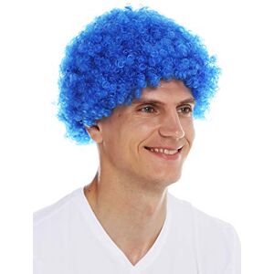 WIG ME UP MMAM-9M-K2079 Perruque Carnaval Hommes Femmes Clown Bleu Afro Courte bouclée frisée - Publicité WIG ME UP MMAM-9M-K2079 Perruque Carnaval Hommes Femmes Clown Bleu Afro Courte bouclée frisée - Publicité