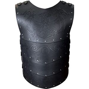 HiiFeuer Viking Casque en Similicuir Gaufré Armure de Poitrine de Hache, Armure en Cuir de Chevalier Médiéval Rétro pour LARP/Cosplay(Noir B) - Publicité HiiFeuer Viking Casque en Similicuir Gaufré Armure de Poitrine de Hache, Armure en Cuir de Chevalier Médiéval Rétro pour LARP/Cosplay(Noir B) - Publicité
