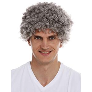 WIG ME UP MMAM-9M-K686 Perruque Carnaval Hommes Femmes Courte Afro bouclée frisée Gris - Publicité WIG ME UP MMAM-9M-K686 Perruque Carnaval Hommes Femmes Courte Afro bouclée frisée Gris - Publicité
