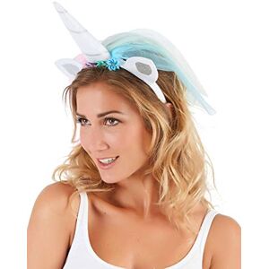 DEGUISE TOI Serre-tête licorne avec voile multicolore adulte Serre-tête Taille Unique Coloré Accessoires pour déguisement 100% Polyester - Carnaval - Publicité DEGUISE TOI Serre-tête licorne avec voile multicolore adulte Serre-tête Taille Unique Coloré Accessoires pour déguisement 100% Polyester - Carnaval - Publicité