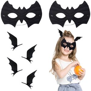 DaengGeGe 2 Pièces Masque Chauve-souris et Barrettes, Ensemble Masque Barrettes Chauve-souris pour Halloween, Masque Noir avec Barrettes Forme d'Ailes de Chauve-souris, Accessoires Costume Halloween Cosplay - Publicité DaengGeGe 2 Pièces Masque Chauve-souris et Barrettes, Ensemble Masque Barrettes Chauve-souris pour Halloween, Masque Noir avec Barrettes Forme d'Ailes de Chauve-souris, Accessoires Costume Halloween Cosplay - Publicité