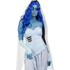 Funidelia Serre-tête Les Noces Funèbres pour femme Halloween, Horreur, Corpse Bride, Mariée Halloween Accessoire pour Adultes, accessoire pour déguisement Blanc - Publicité Funidelia Serre-tête Les Noces Funèbres pour femme Halloween, Horreur, Corpse Bride, Mariée Halloween Accessoire pour Adultes, accessoire pour déguisement Blanc - Publicité
