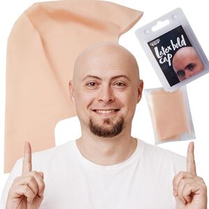 Spooktacular Creations Halloween Bald Cap Latex Bald Cap pour Hommes Femmes, Casquette de Perruque Chauve pour Costume Adulte Halloween Maquillage Costume Accessoires - Publicité Spooktacular Creations Halloween Bald Cap Latex Bald Cap pour Hommes Femmes, Casquette de Perruque Chauve pour Costume Adulte Halloween Maquillage Costume Accessoires - Publicité