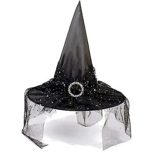 CHUANGOU Chapeau Sorciere Femme Chapeau Halloween pour les Fêtes de Mascarade, Fête Haloween pour Adultes - Publicité CHUANGOU Chapeau Sorciere Femme Chapeau Halloween pour les Fêtes de Mascarade, Fête Haloween pour Adultes - Publicité
