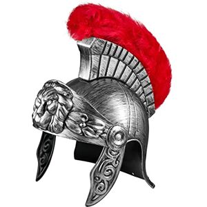 Balinco Casque Romain Argent Guerrier Gladiateur Accessoire Parfait pour Femmes & Hommes, Costume Romain - Publicité Balinco Casque Romain Argent Guerrier Gladiateur Accessoire Parfait pour Femmes & Hommes, Costume Romain - Publicité